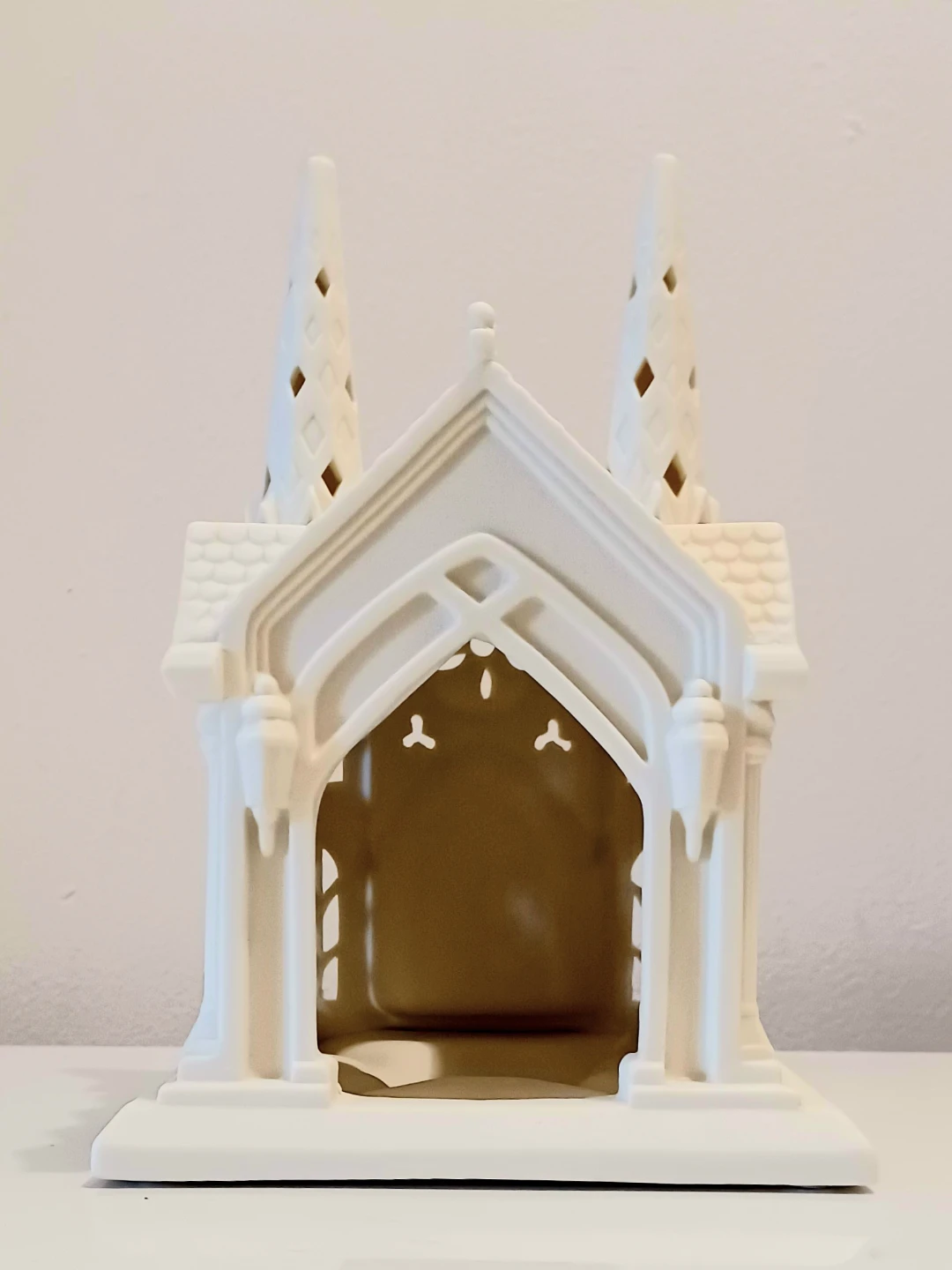 New Ceramic Partylite Large Cathedral Candle Holder - photo 4