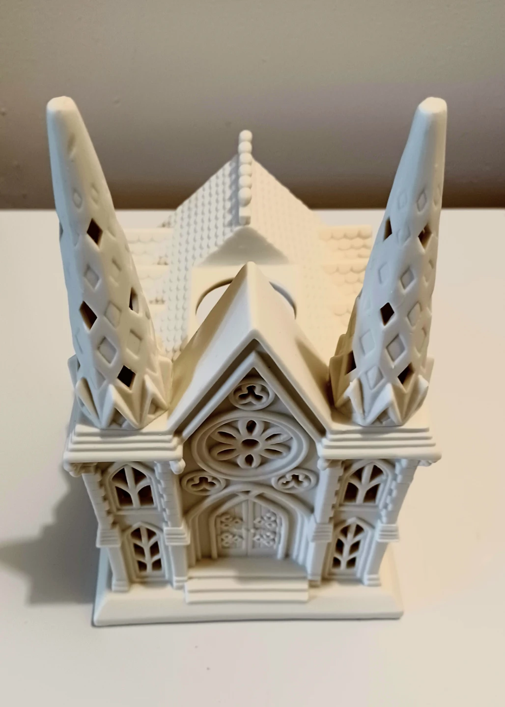 New Ceramic Partylite Large Cathedral Candle Holder - photo 5