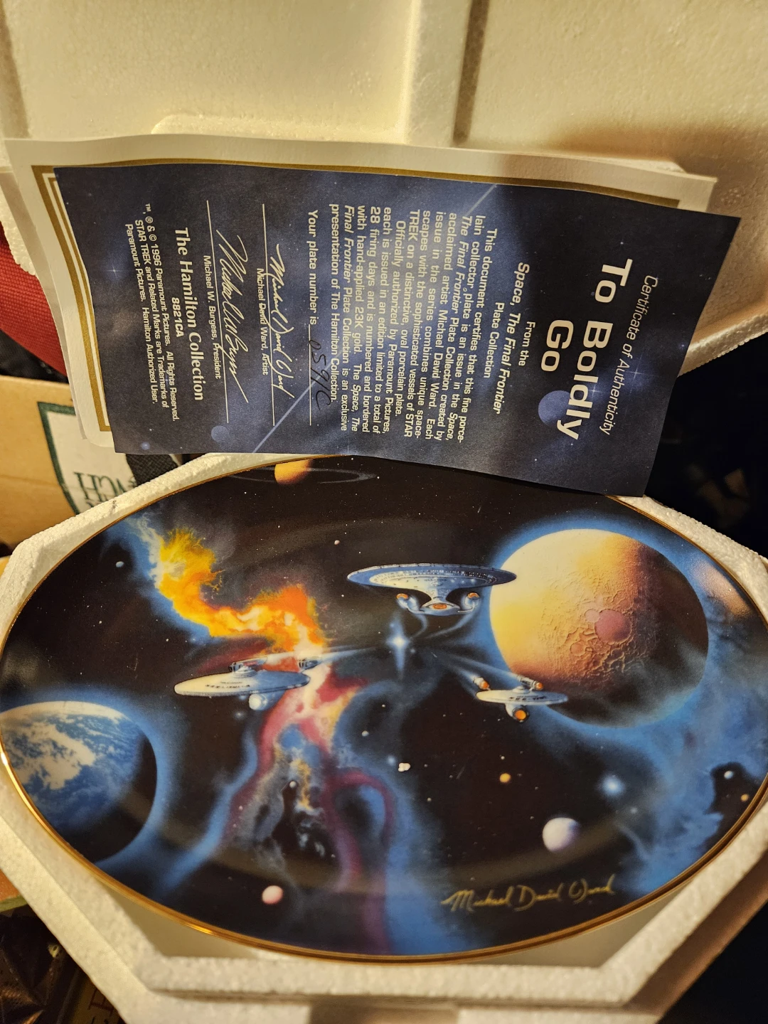 The Hamilton Collection Star Trek plates
