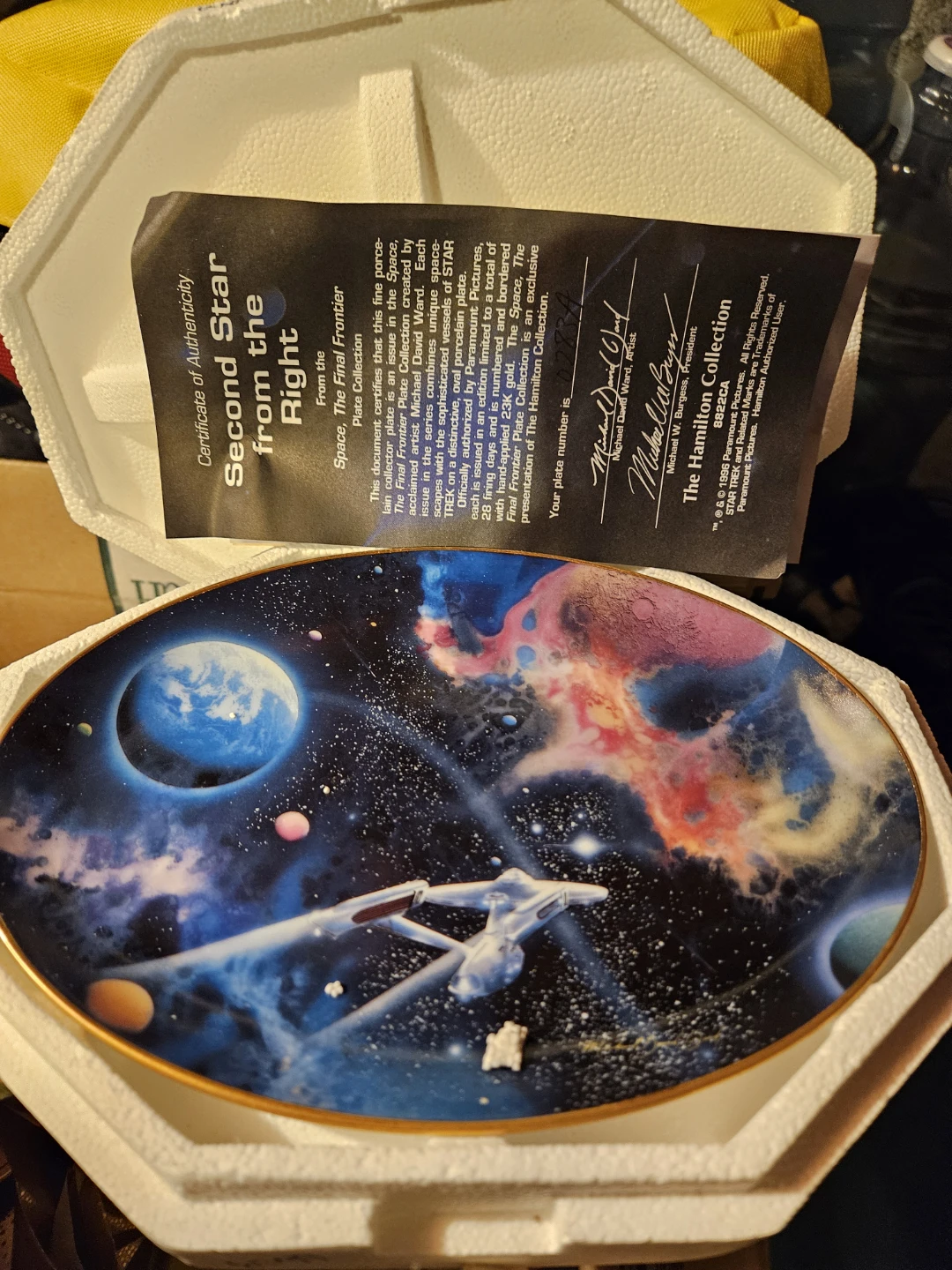 The Hamilton Collection Star Trek plates - photo 3