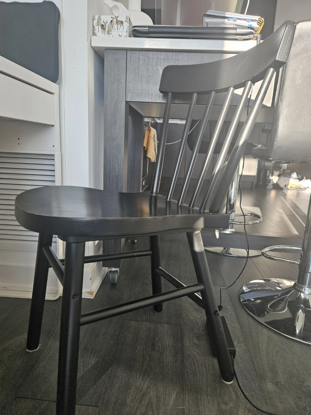 Black Windsor Style Dining Chair