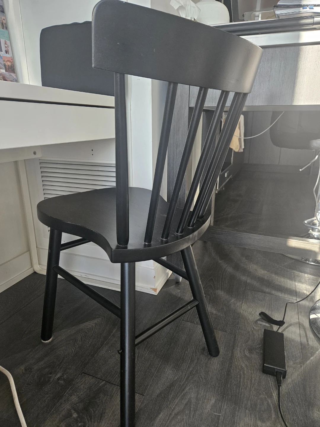 Black Windsor Style Dining Chair - photo 2