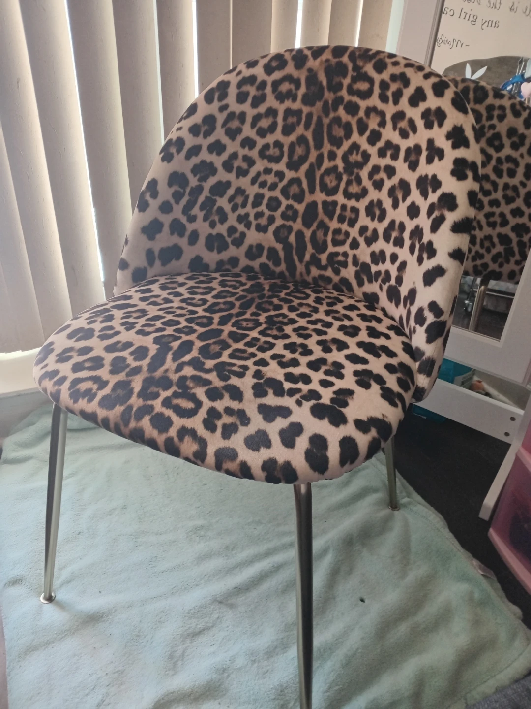 Leopard Print Accent Chair