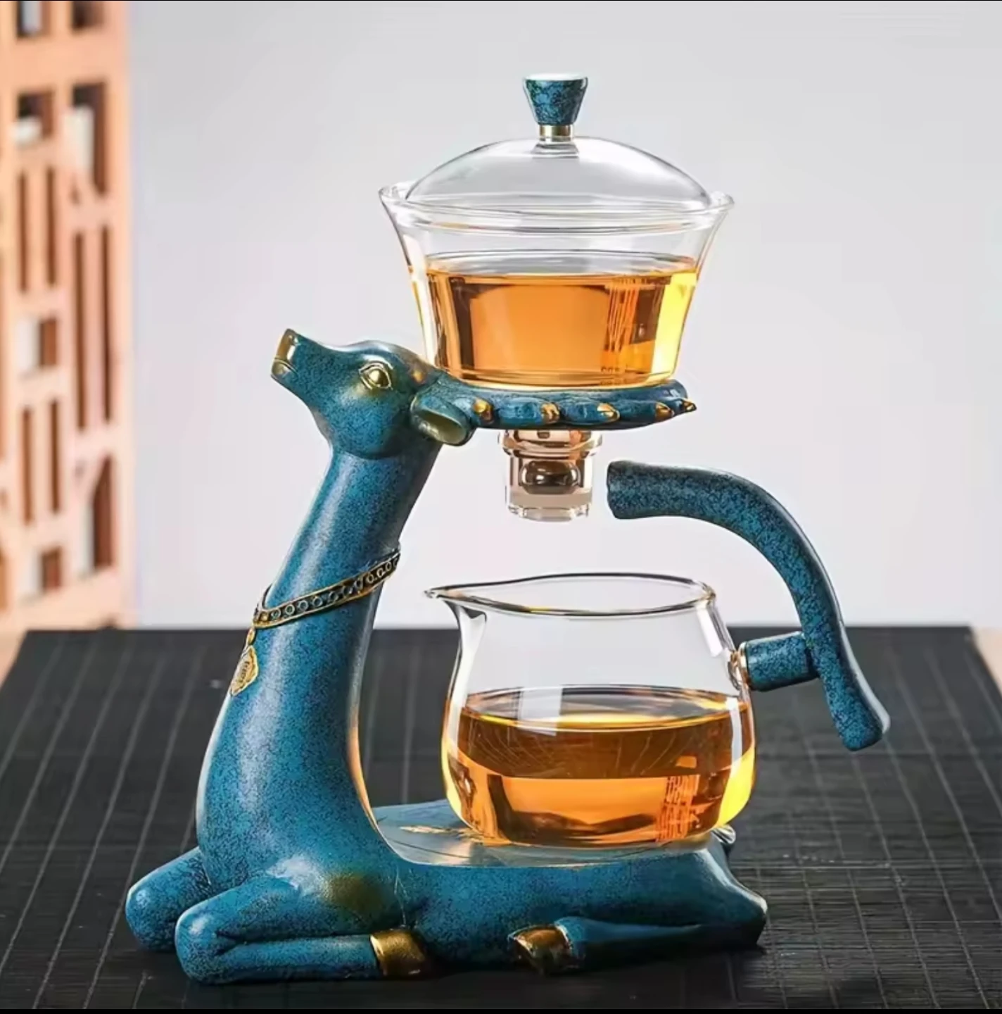 Deer Tea Infuser Set with Glass Pots