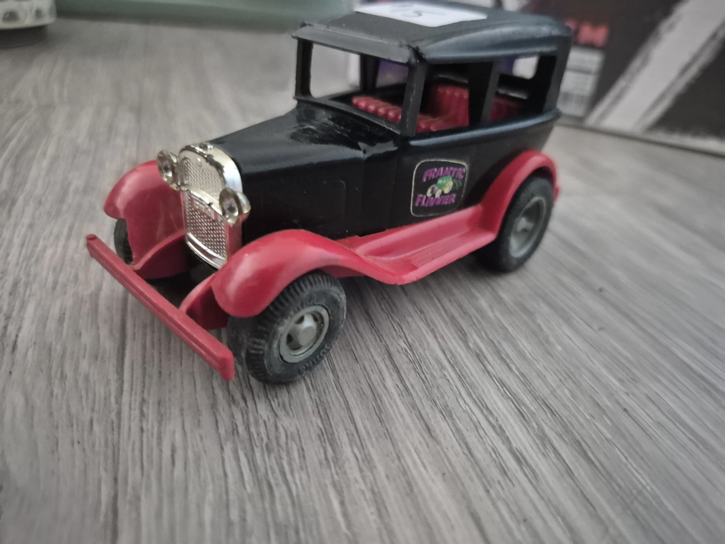 Black and Red Toy Car