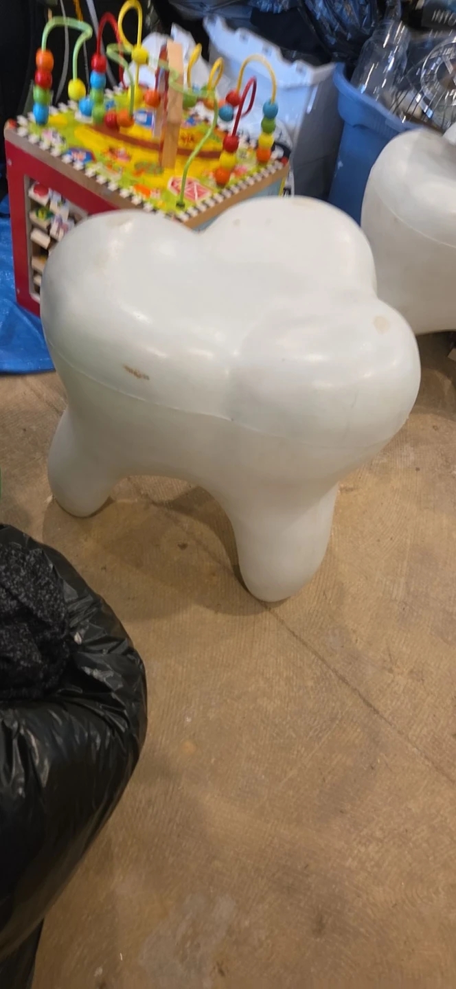 2 Vintage Pop Art Tooth Stool $150 set