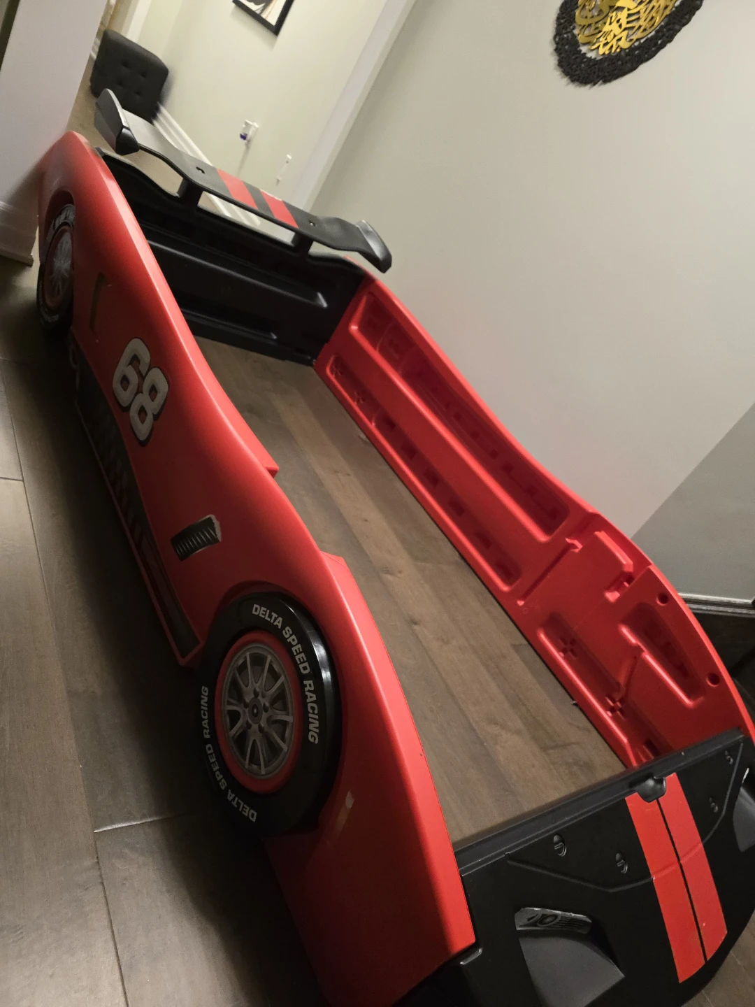 Delta Speed Racing Car Toddler Bed