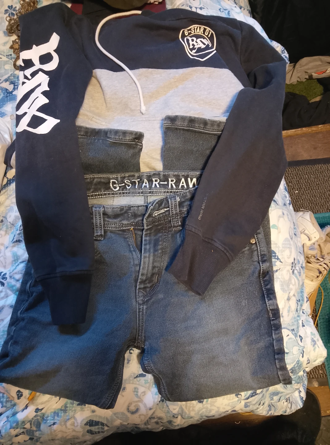 G-Star Raw Hoodie and Jeans Set