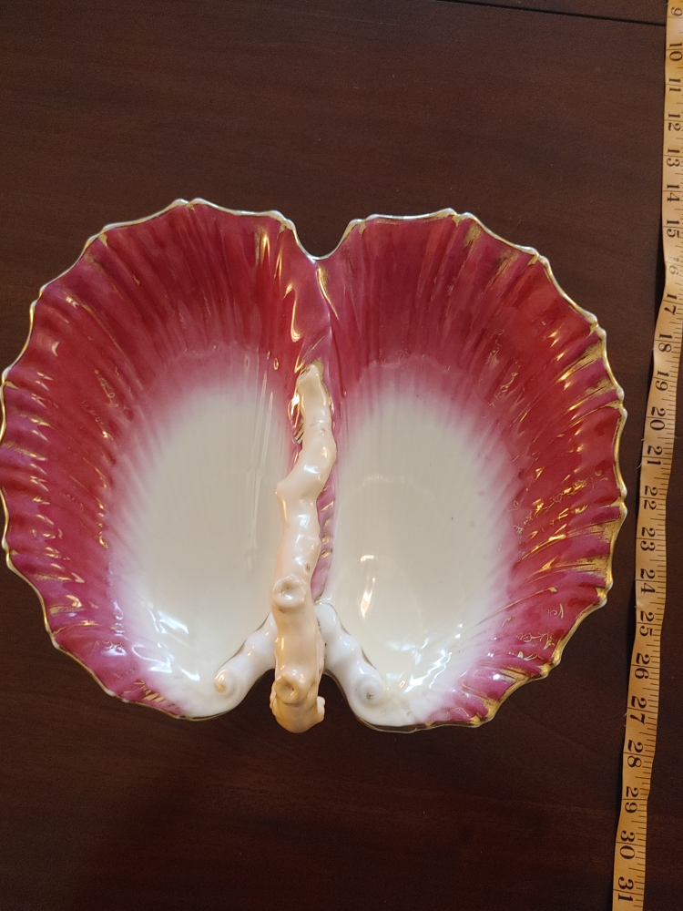 Antique divided serving dish