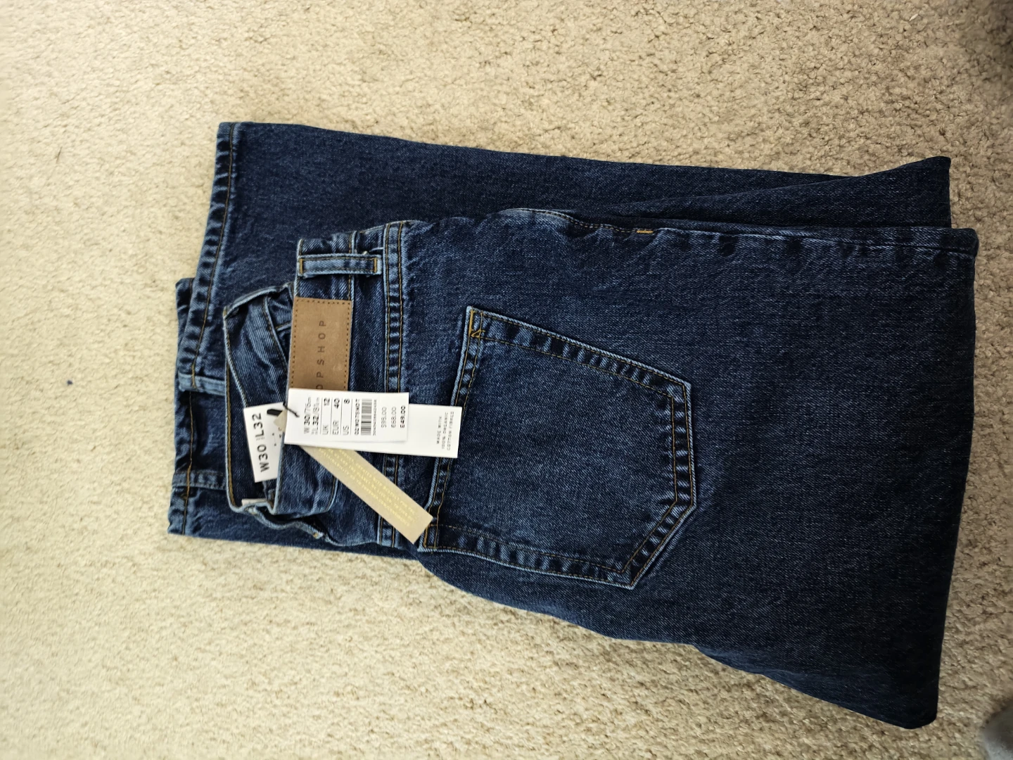 TOPSHOP EDITOR Jeans W30 L32 Dark Wash Denim - photo 2