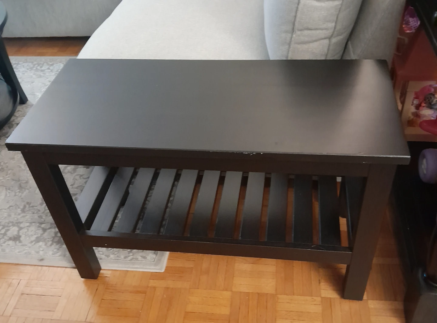 Black Coffee Table with Lower Shelf - photo 3