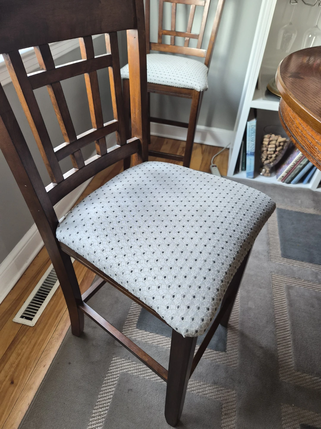 Wooden Oval Dining Table with 6 Chairs - photo 4