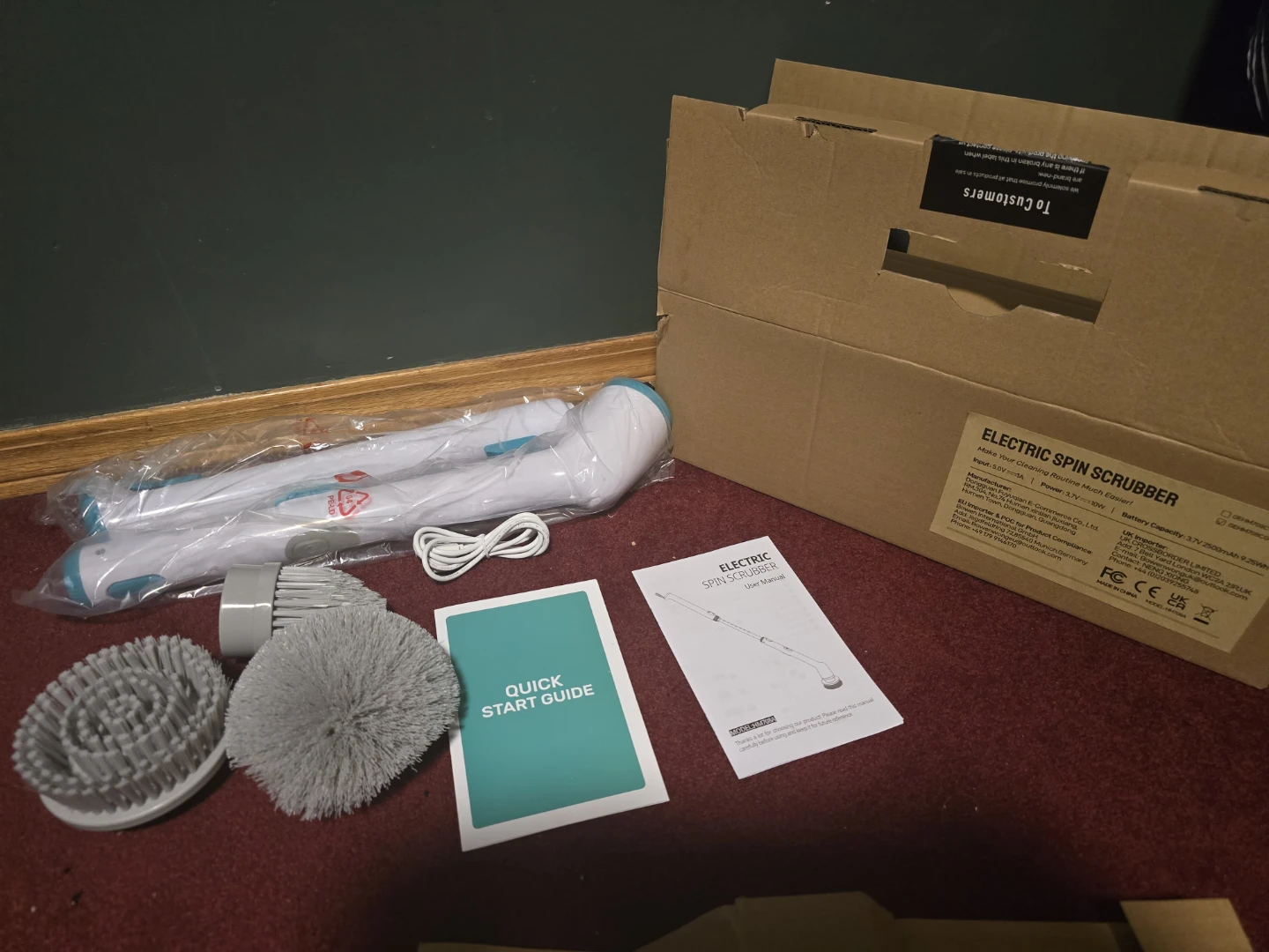 Electric Spin Scrubber with Multiple Brush Heads - photo 3