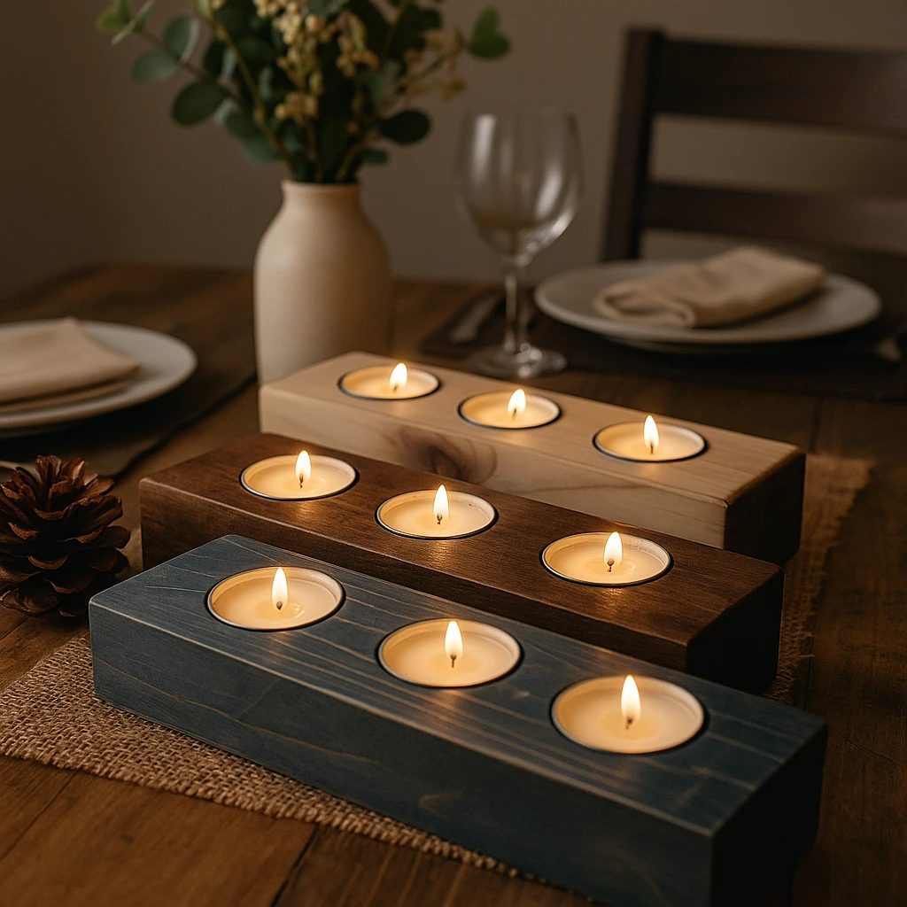 Tea light candle holders