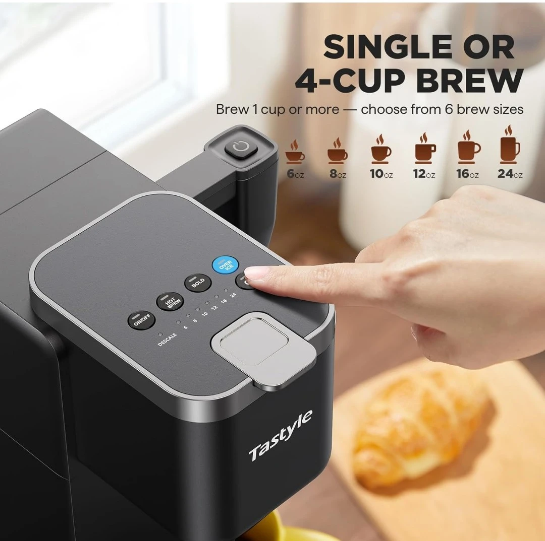 Tastyle Coffee Maker Brew Pods & Grounds - photo 4