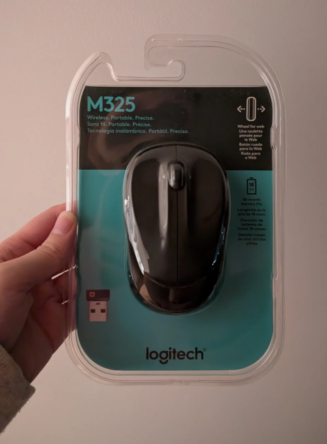 Logitech M325 Wireless Mouse - Black