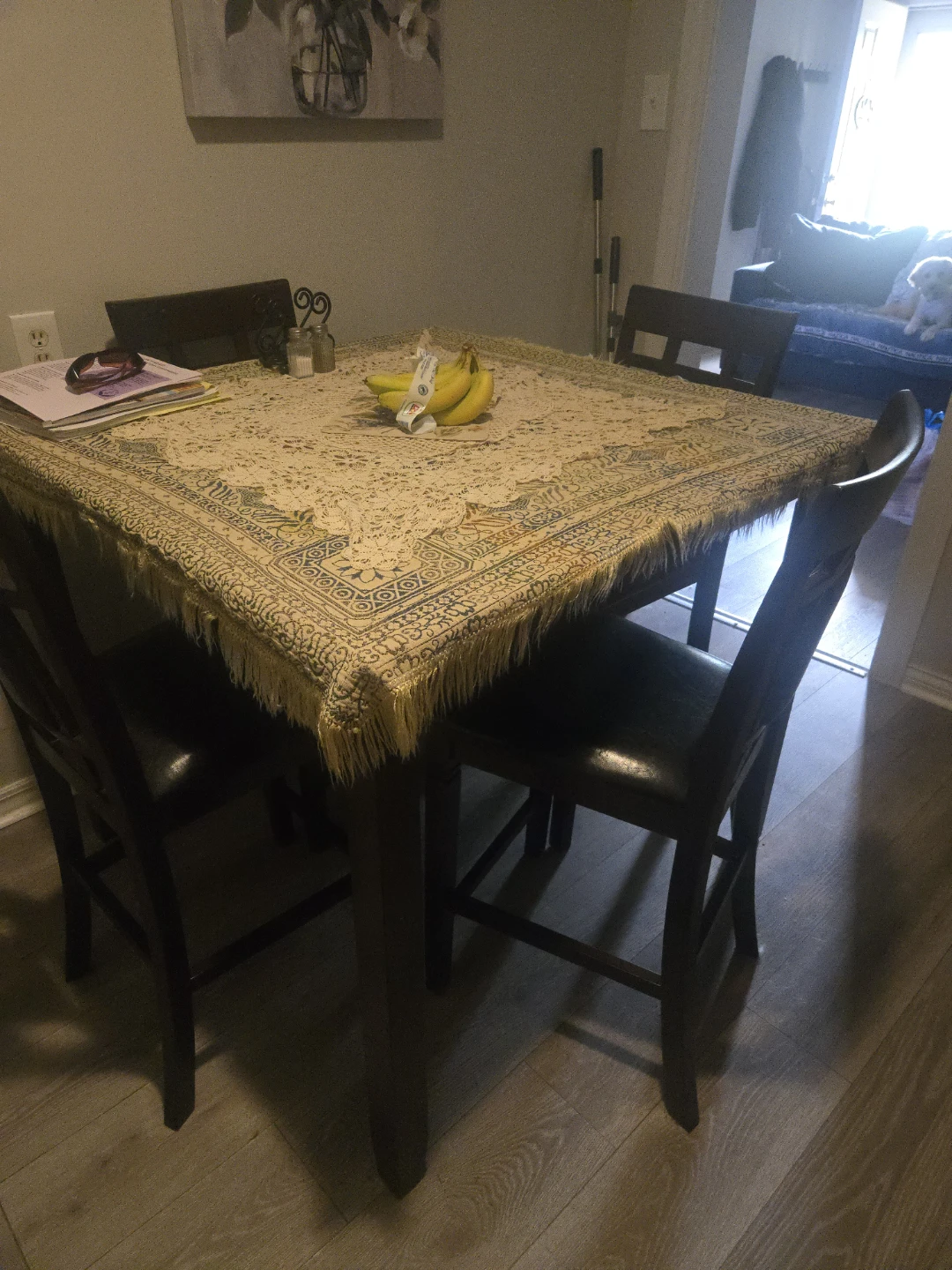 Dining Table Set with 4 Chairs