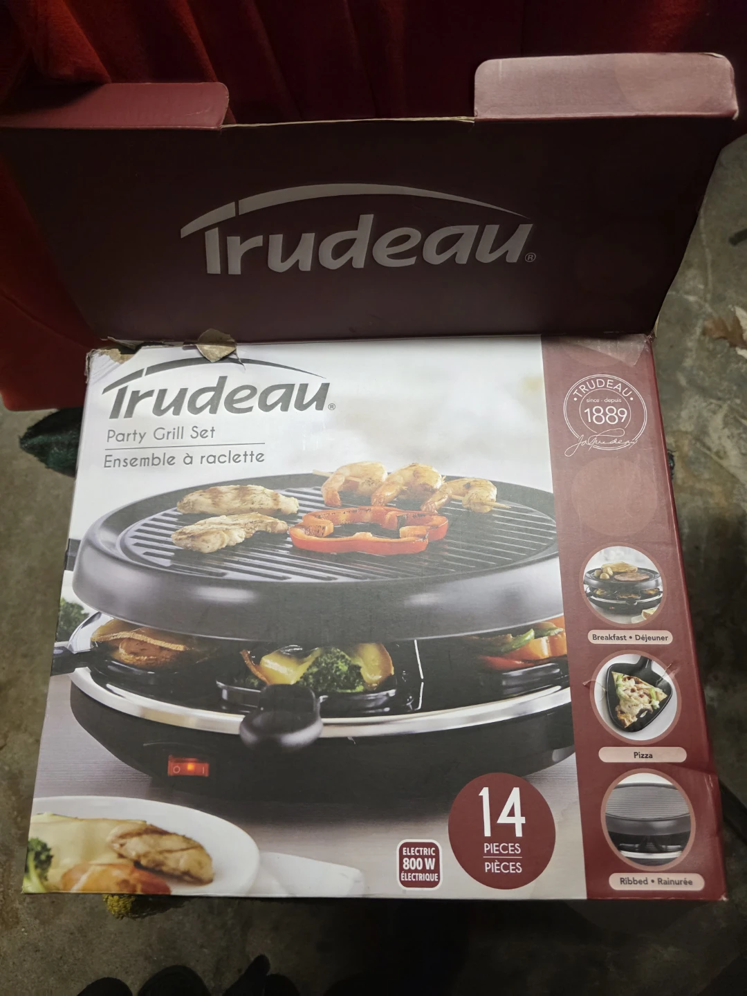 Trudeau Party Grill Set Raclette 14 Pieces