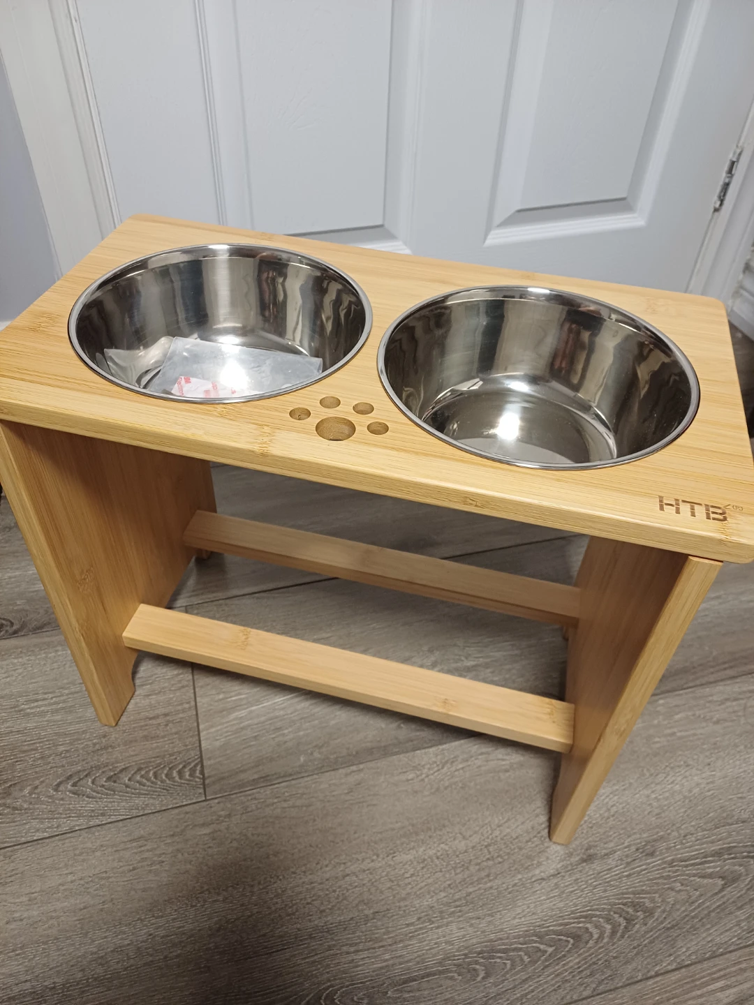 HTB Elevated Bamboo Dog Bowls - photo 5