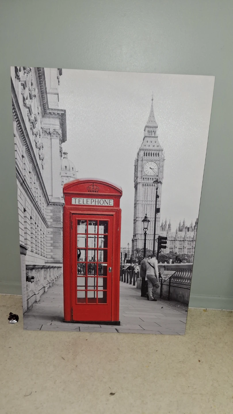 Canvas Print - Red Telephone Box & Big Ben London Scene