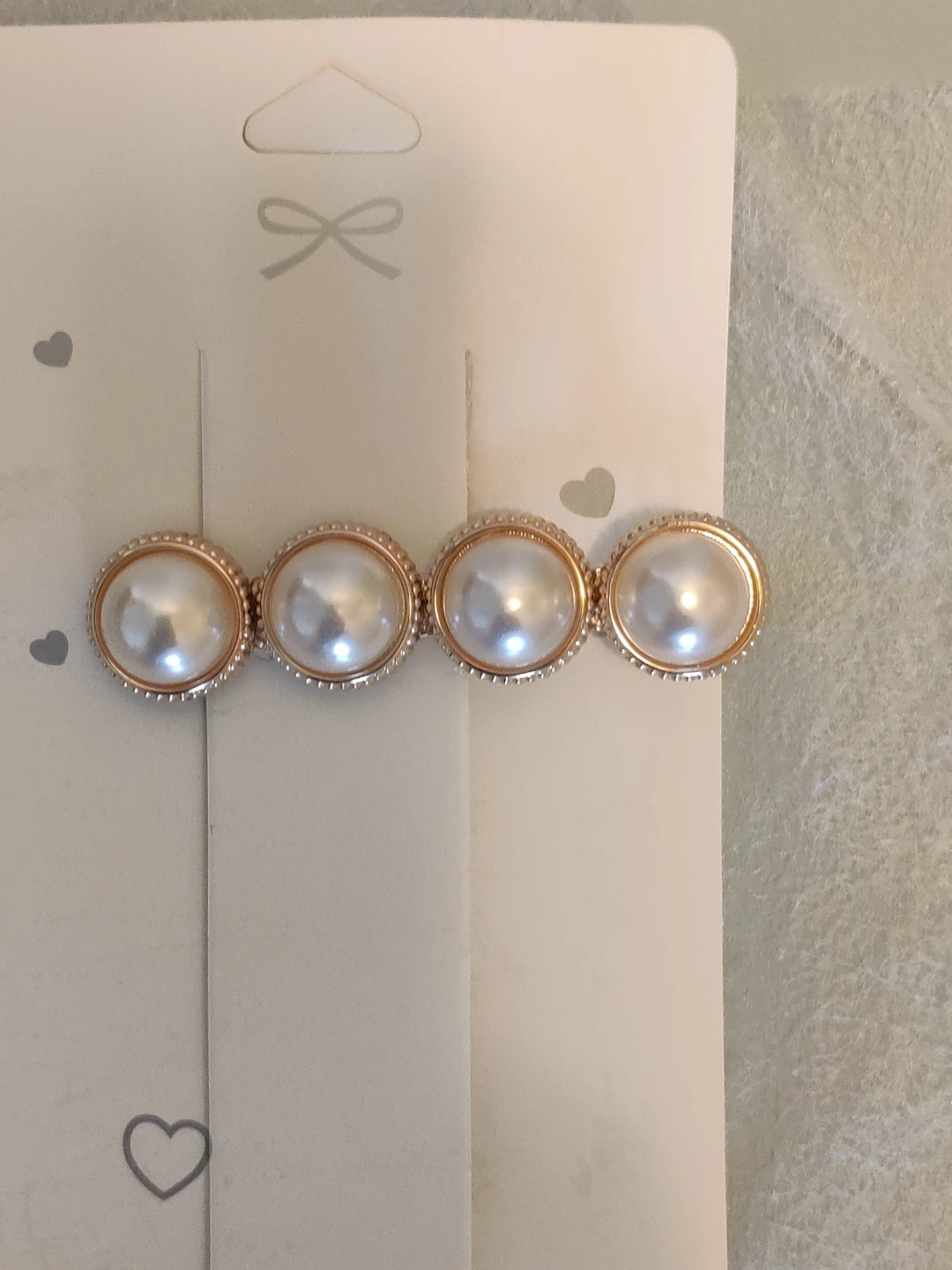 Pearl Hair Clip Barrette