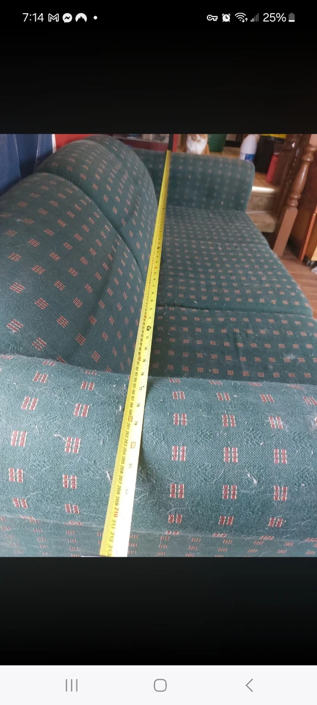 Green Sofa with Pattern - photo 3