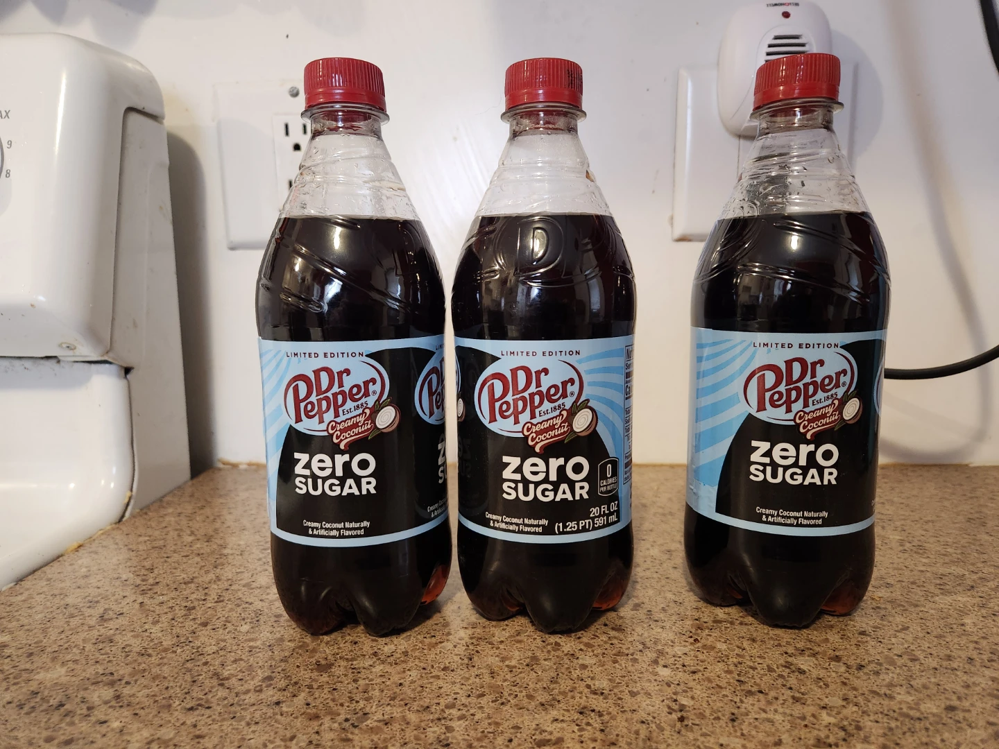 Dr Pepper Creamy Coconut Zero Sugar Soda - 3 x 20oz Bottles