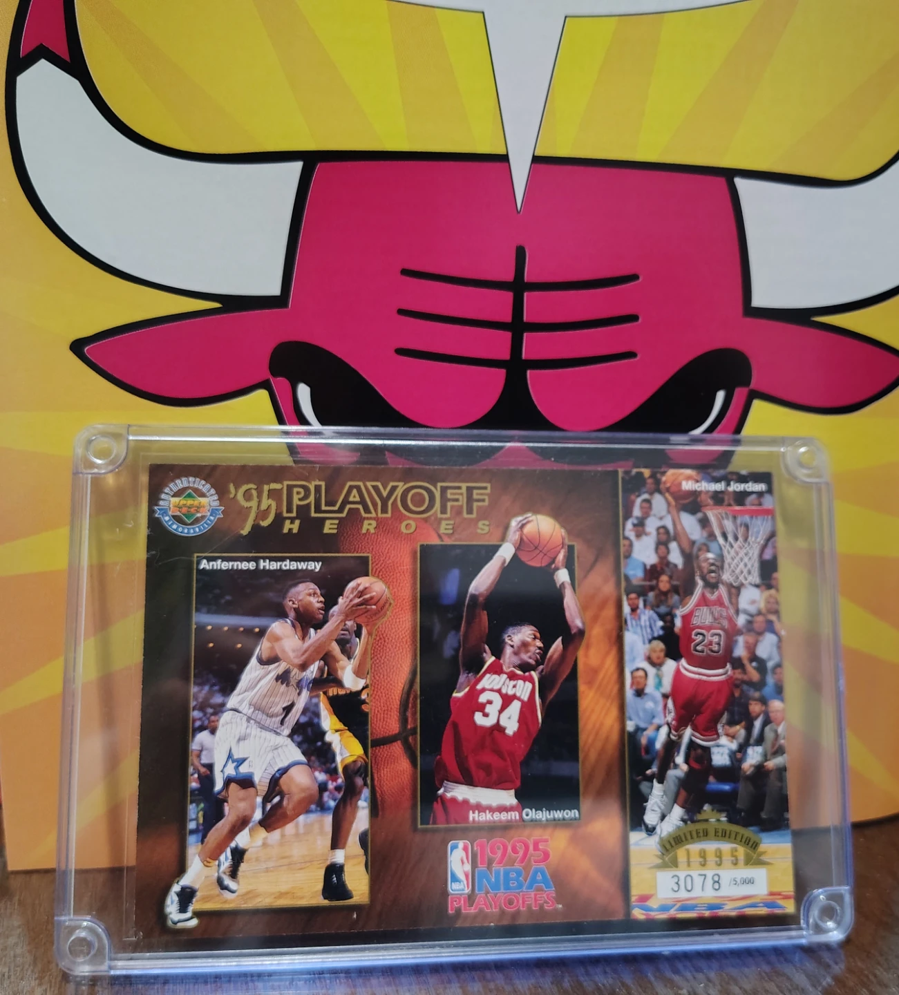 1995 NBA Playoffs Michael Jordan Limited Edition Card 3078/5000