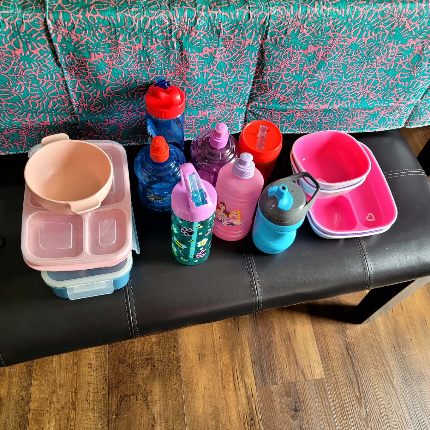 Kids Lunch Box and Water Bottles Set