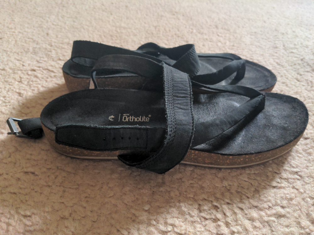Timberland Black Women's Sandals Size 10 - photo 2