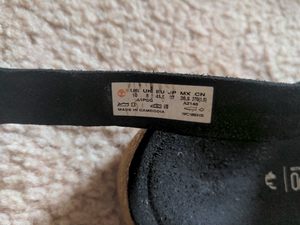 Timberland Black Women's Sandals Size 10 - photo 4
