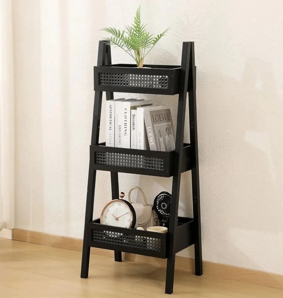 Culture Label 3-Tier Rattan Basket Stand