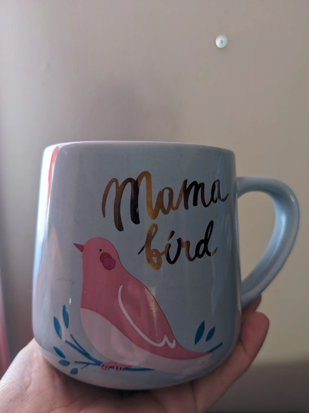 Indigo Mama Bird Mug