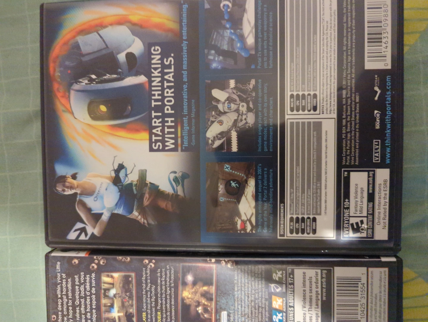 Bioshock 2 and Portal 2 PC Games - photo 2