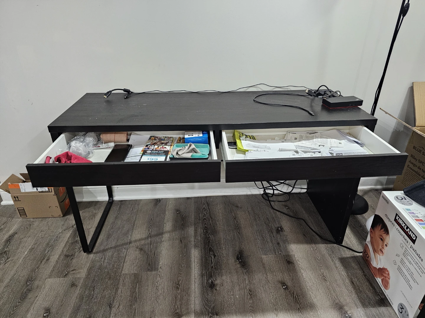 IKEA MICKE Desk - Black-Brown - photo 4