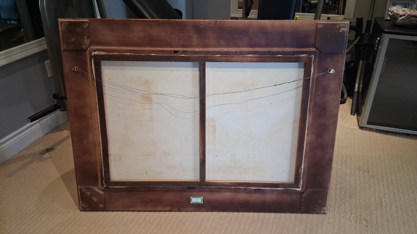 Framed Oil Painting of Parisian Street Scene - photo 3
