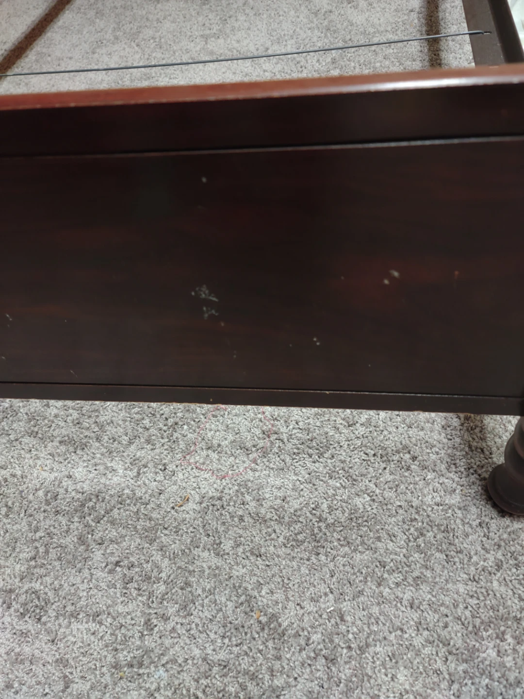 Twin Cherry Veneer bed - photo 3