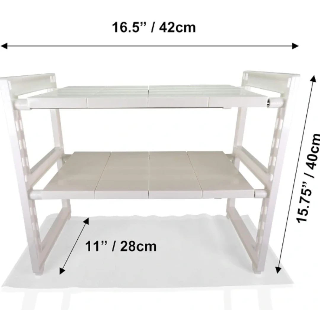 White Metal Clothes Rack with Wheels - photo 4