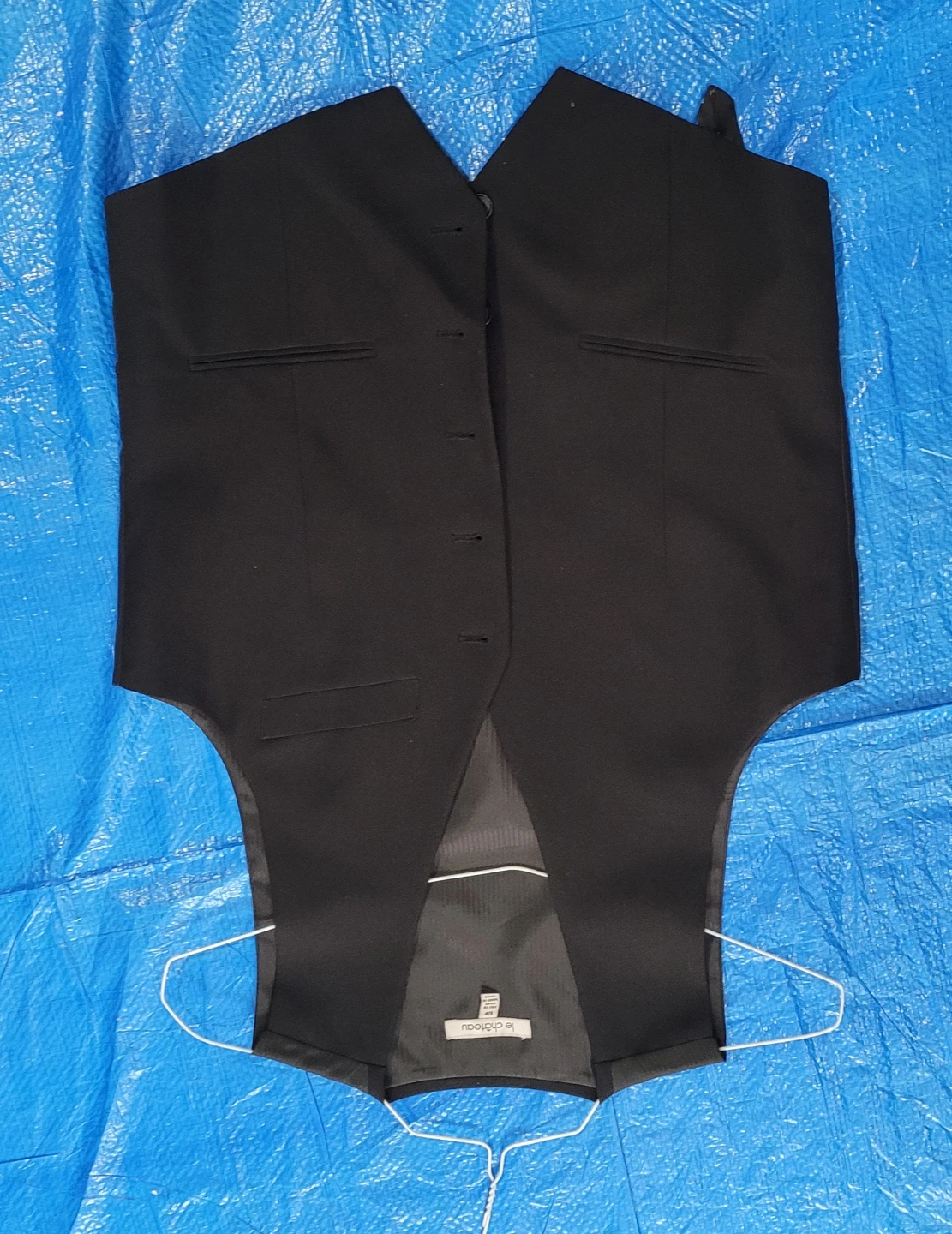 Le Château Black Suit Jacket & Vest Set - Size S/P - photo 5