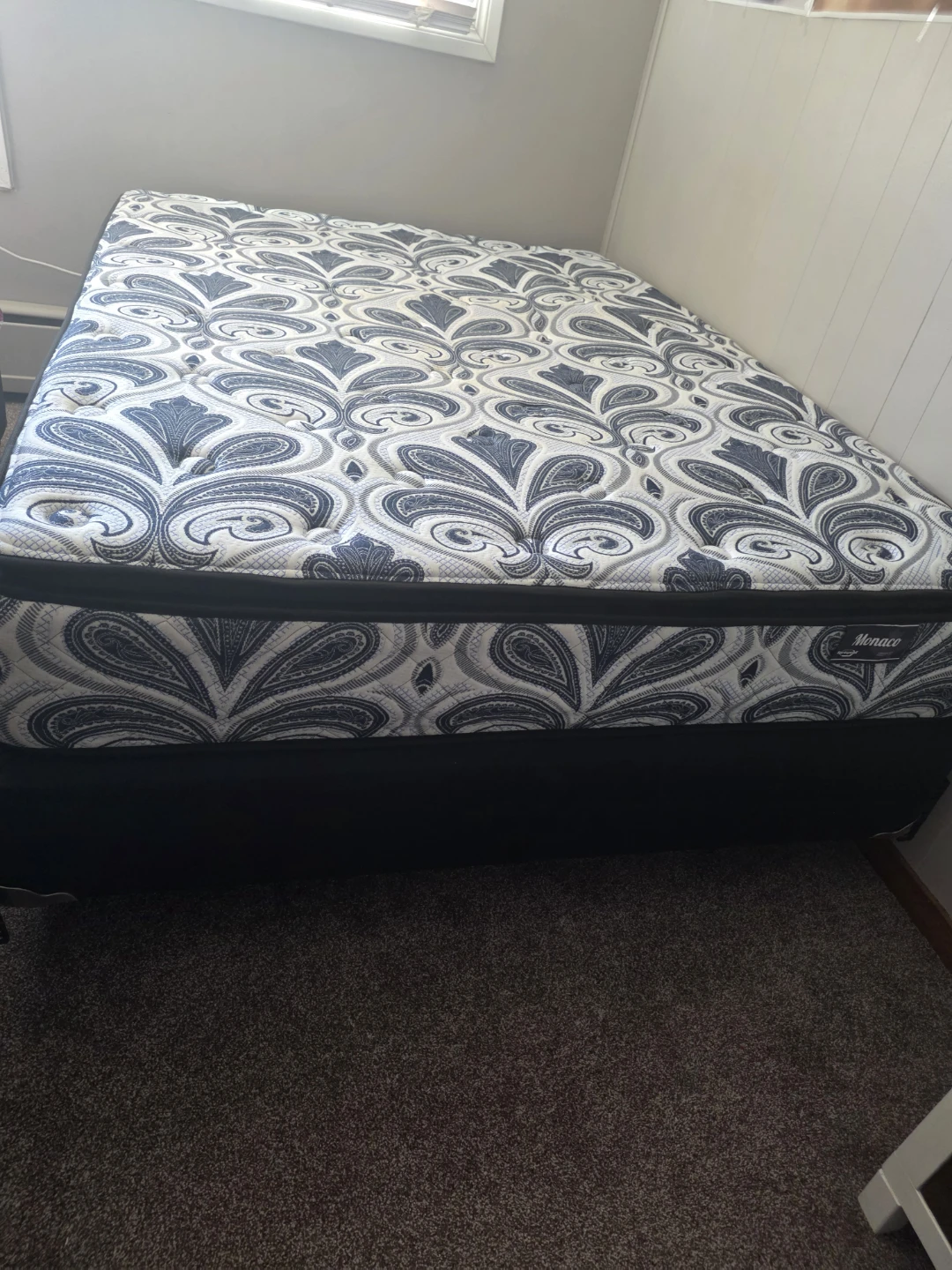 Monaco  Queen Mattress with box spring abd ion bed frame
