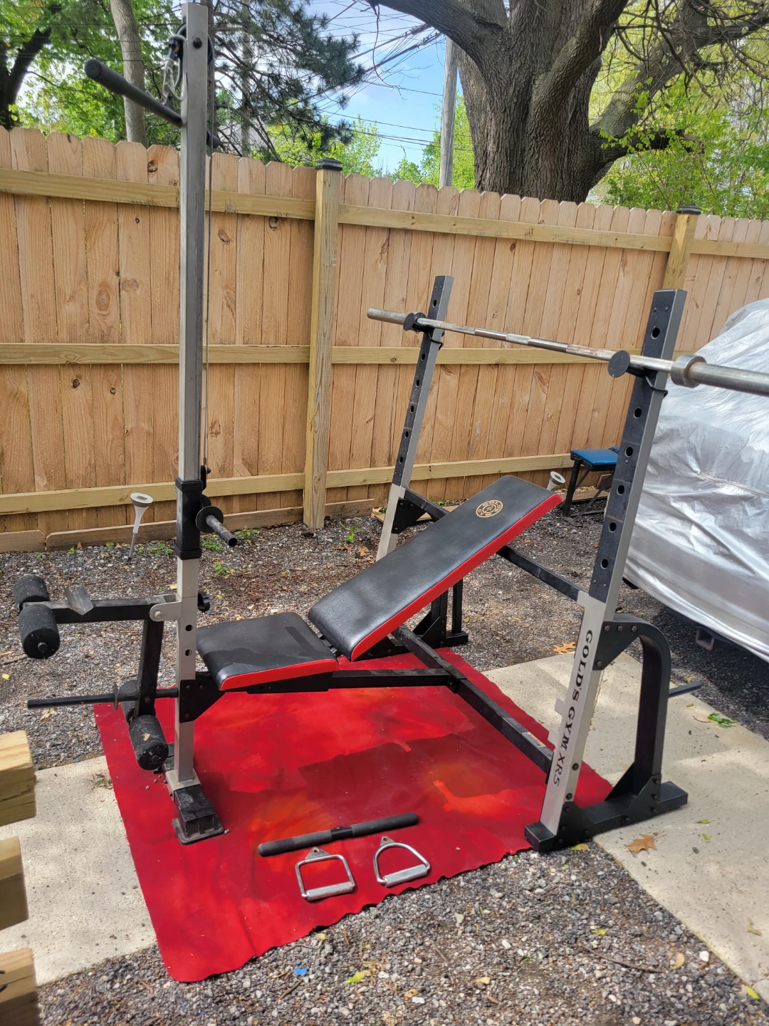 GOLD'S GYM OLYMPIC BENCH WITH SQUAT RACK