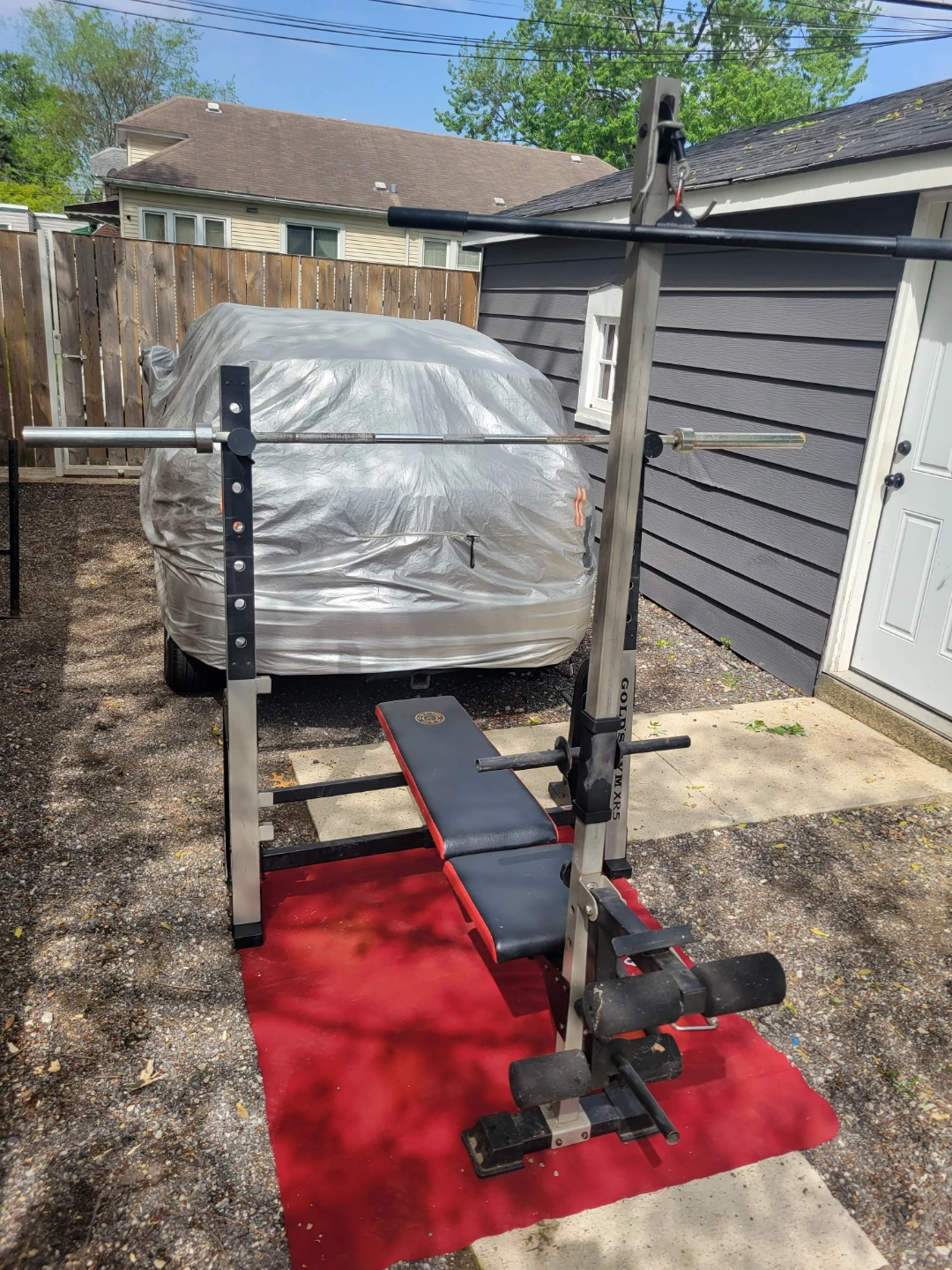 GOLD'S GYM OLYMPIC BENCH WITH SQUAT RACK - photo 2