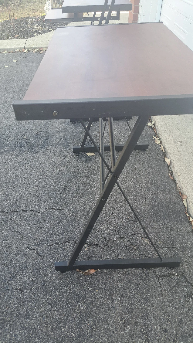 Desk with Metal Frame - photo 5