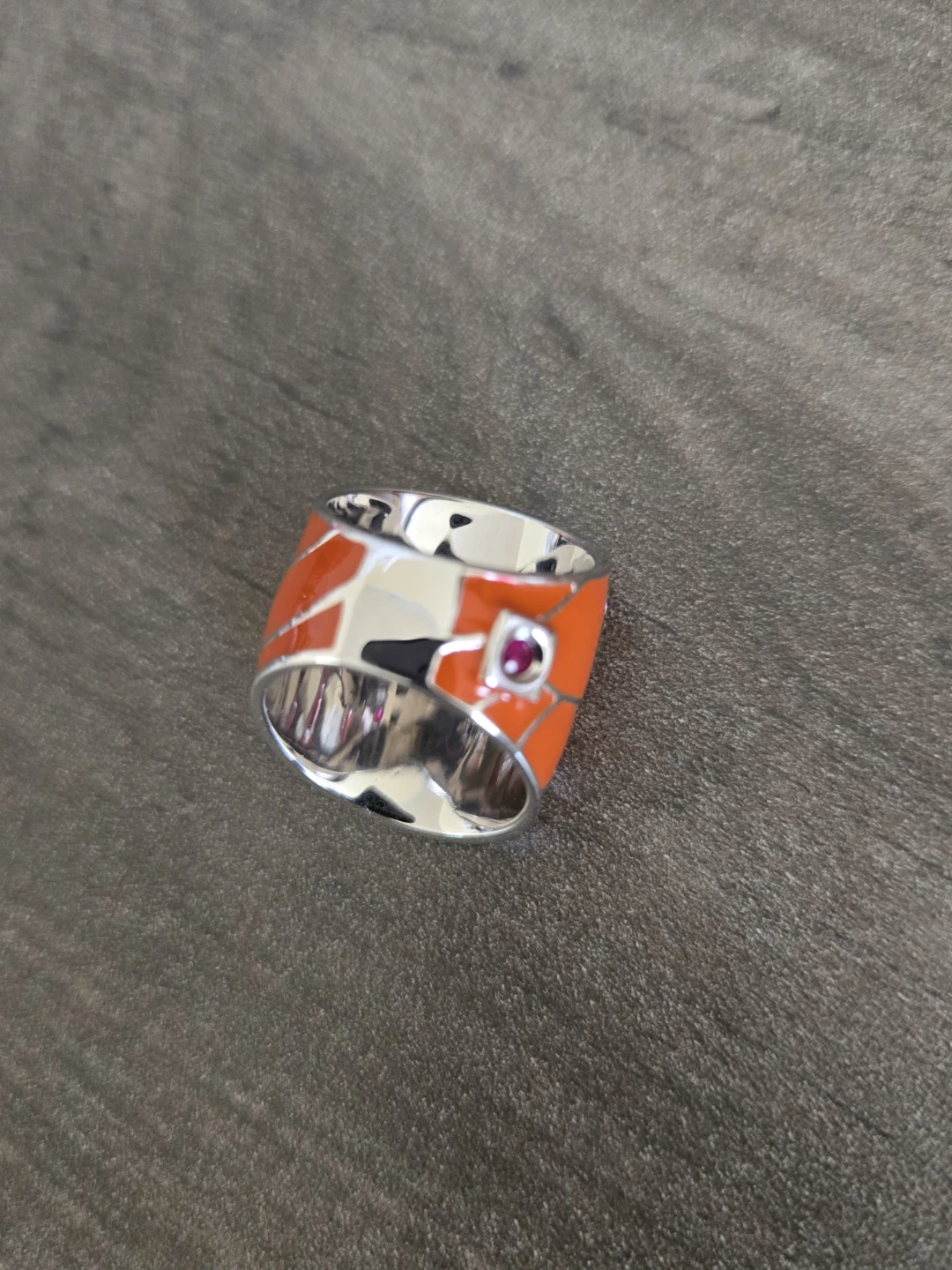 ELLE Orange and Silver Ring - photo 3