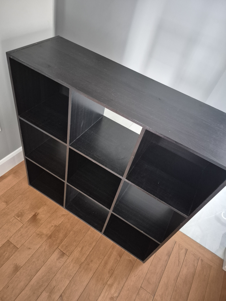 9-Cube Storage Organizer / Bookshelf - Black - photo 2