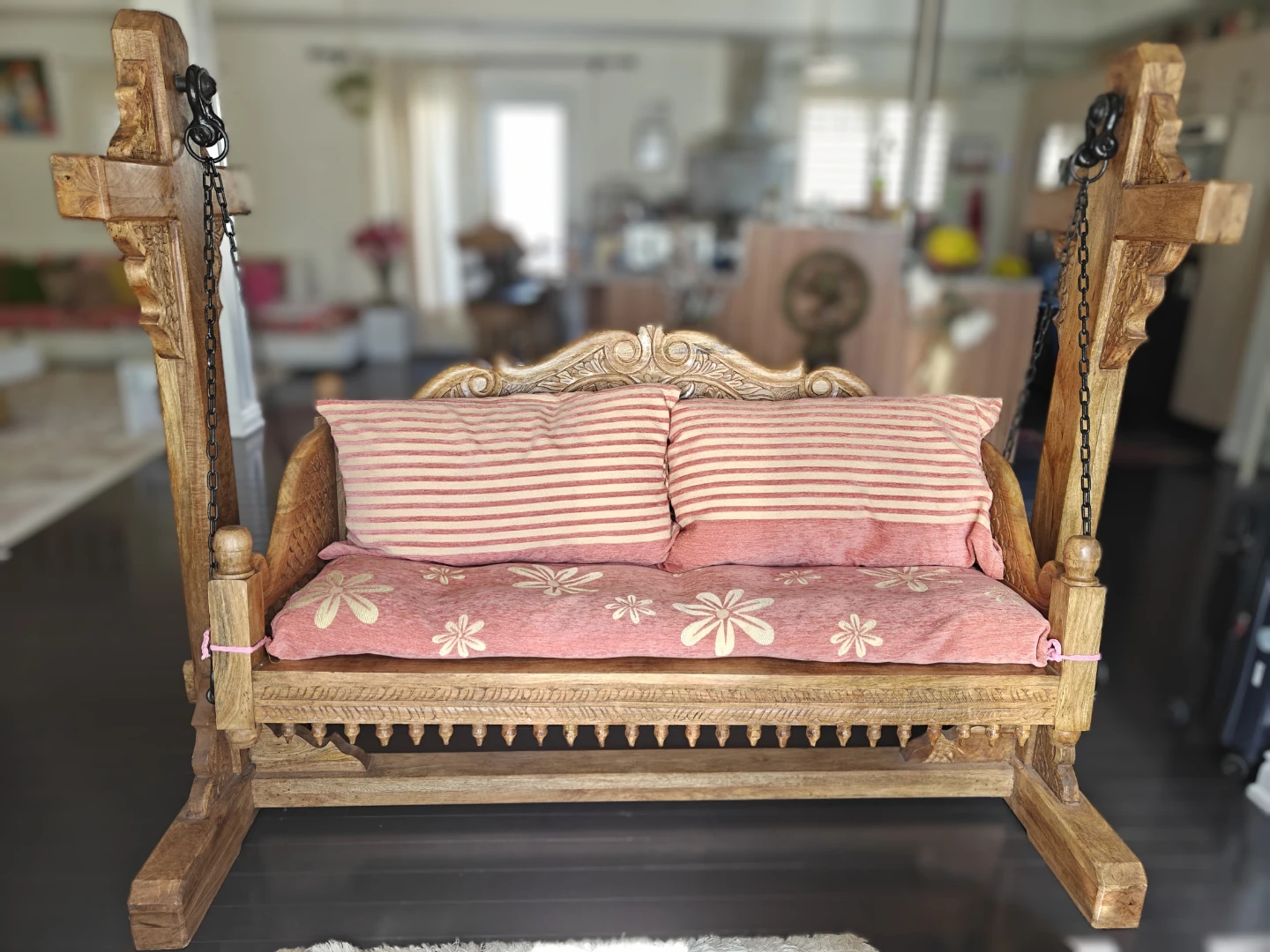 Handcrafted Indian Artisan Indoor Swing - photo 5