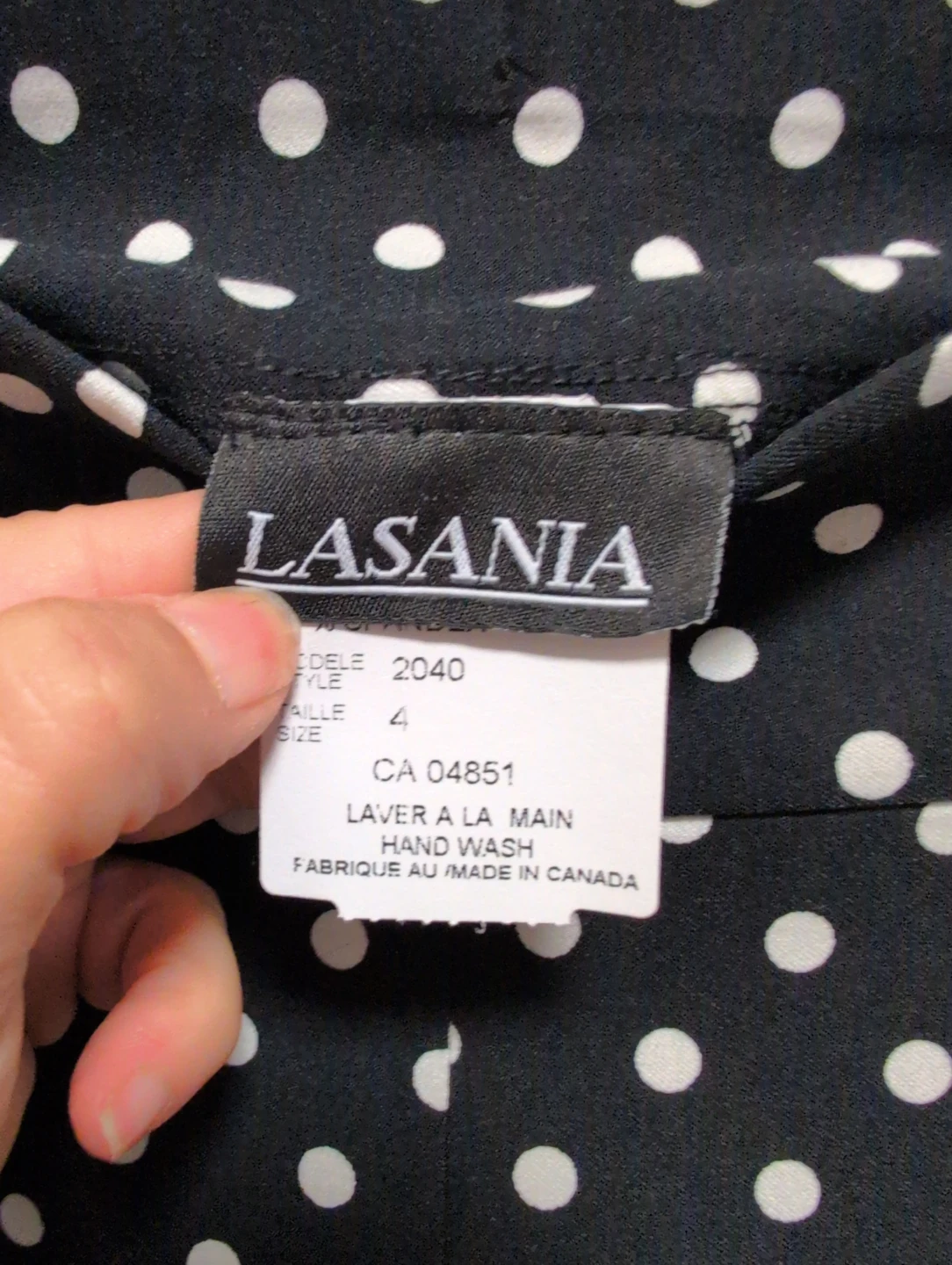 Lasania Polka Dot Pants Size 4 - photo 4