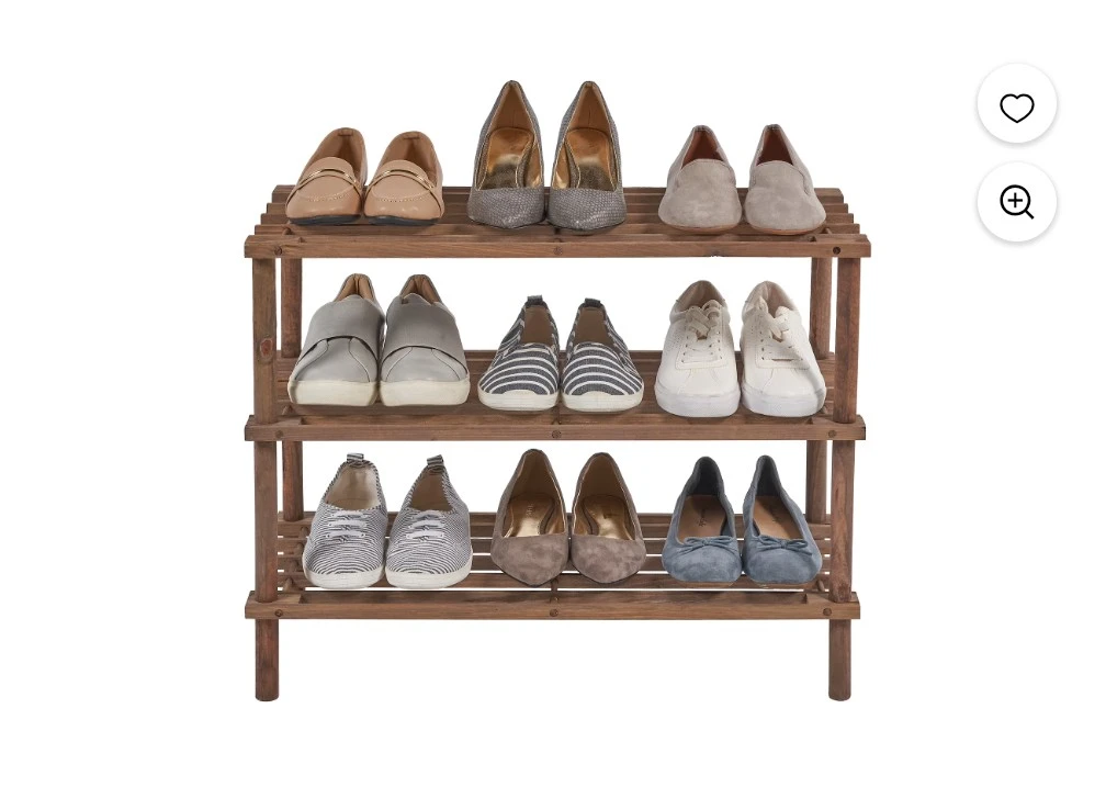 Four 3-Tier Wooden Shoe Rack Organizers - photo 4
