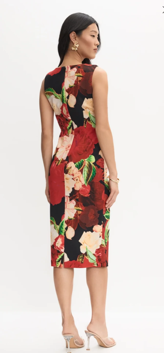 Formal Floral Sheath Dress - photo 2