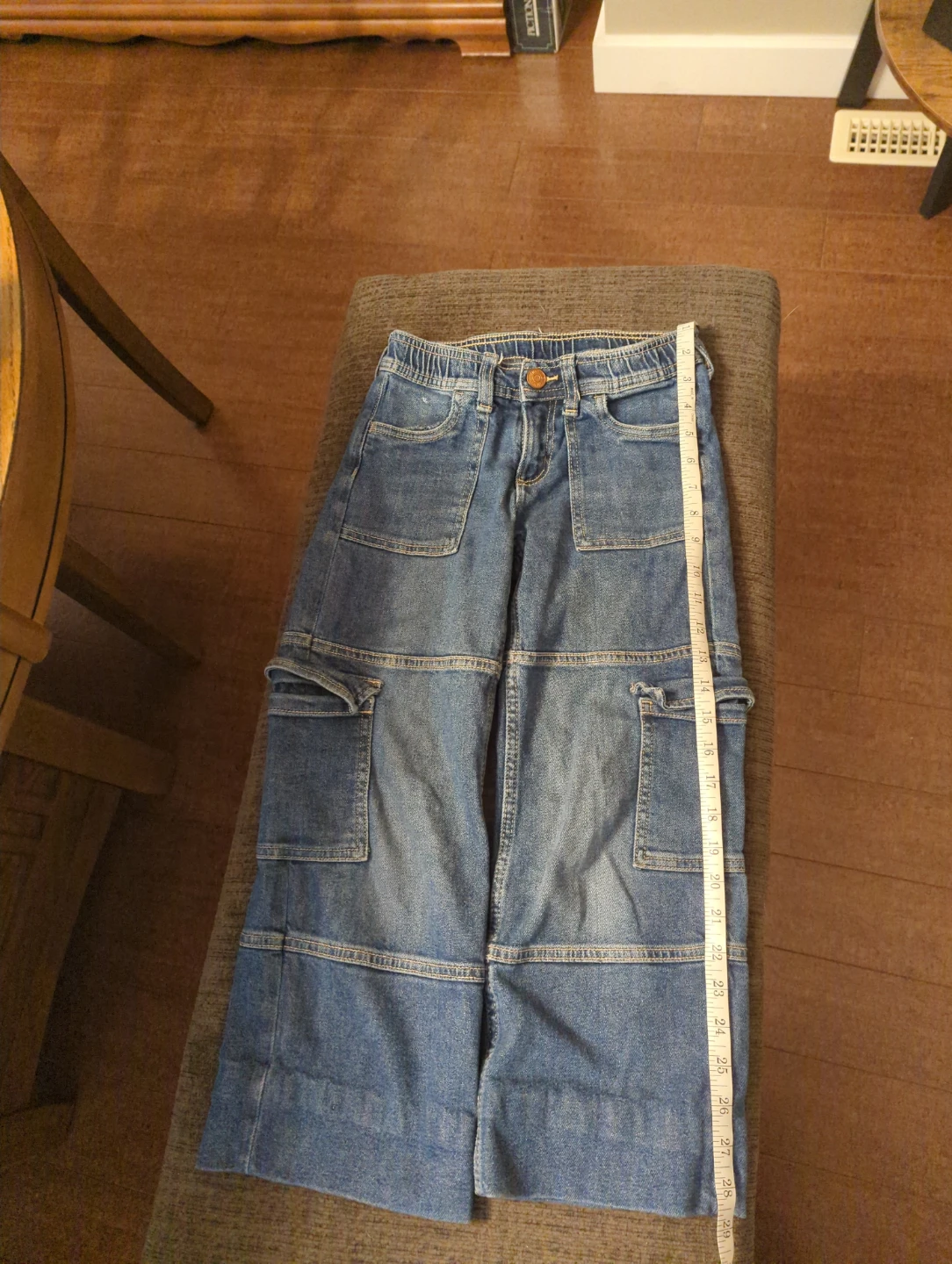 Denim Cargo Pants - photo 5